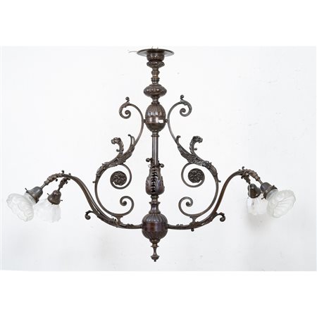 MANIFATTURA SICILIANA DEI PRIMI DEL '900, Lampadario