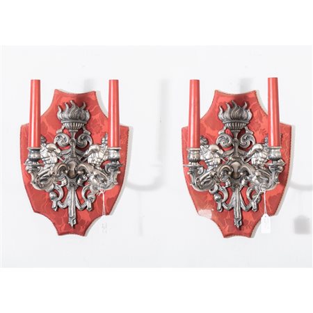 MANIFATTURA ITALIANA DEL XX SECOLO, Coppia di applique