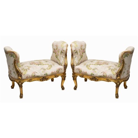 MANIFATTURA ITALIANA PRIMI DEL '900, Coppia piccole panche