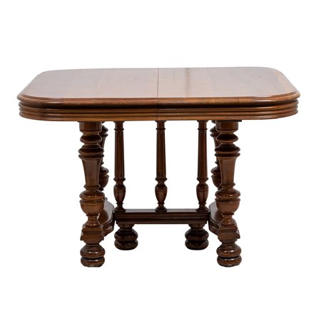 MANIFATTURA FRANCESE DEL XIX SECOLO, Tavolo allungabile