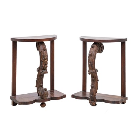 MANIFATTURA SICILIANA DEL XX SECOLO, Due piccole consolle