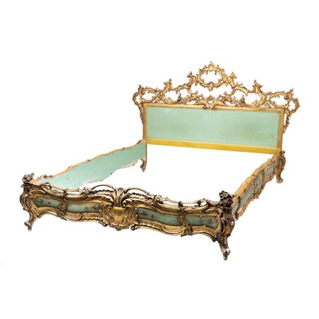 MANIFATTURA ITALIANA DEI PRIMI DEL '900, Letto matrimoniale