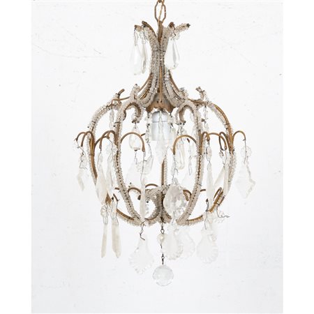 MANIFATTURA ITALIANA DEI PRIMI DEL '900, Due lampadari