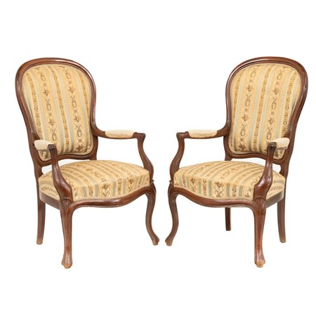 MANIFATTURA FRANCESE DEL XX SECOLO, Coppia di poltrone