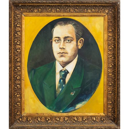 VANNI QUADRIO, Ritratto d'uomo, Olio su tavola