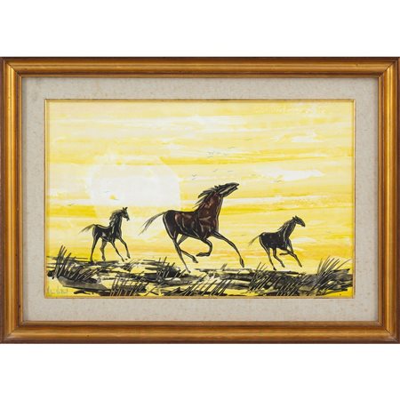 PITTORE DEL XX SECOLO, Tecnica mista su cartone