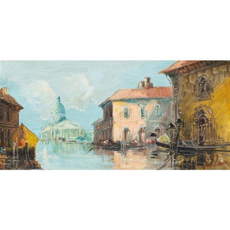 PITTORE DEL XX SECOLO, Venezia, Olio su tela
