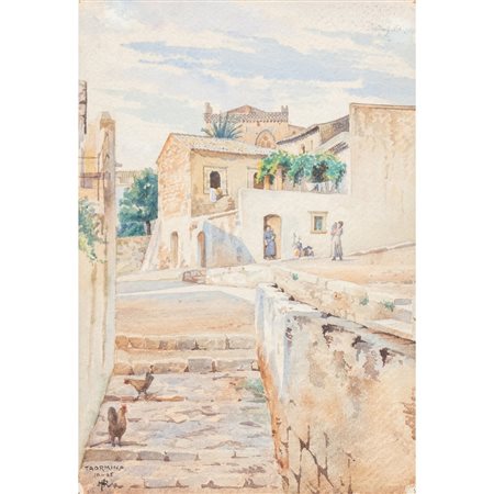 PITTORE DEL XX SECOLO, Acquarello su carta