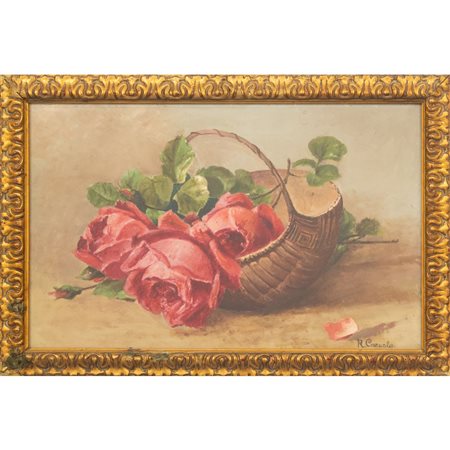 R. CEURUALES, Natura morta, Olio su tela