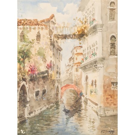 MARCO TEODORO MOROSINI, Acquarello su carta