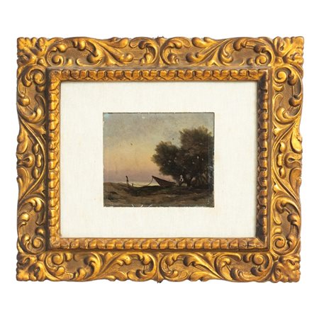 PITTORE DEL XIX/XX SECOLO, Due oli su tavola