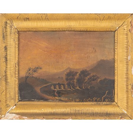 PITTORE SICILIANO DEL XIX SECOLO, Olio su tela