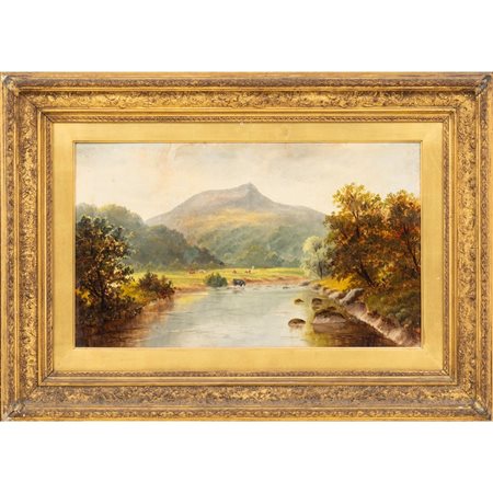 ANONIMO INGLESE DELLA FINE DEL XIX SECOLO, Olio su tela