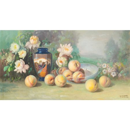 VINCENZO UDINE, Natura morta, Olio su tela