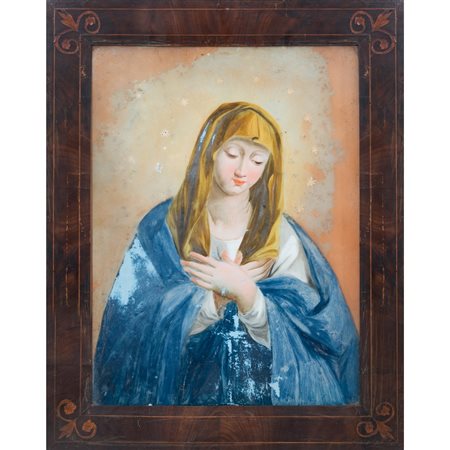 MANIFATTURA SICILIANA DEI PRIMI DELL'800, Pittura su vetro