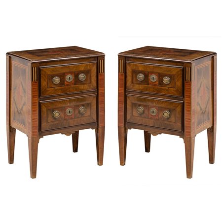 MANIFATTURA SICILIANA DEI PRIMI DEL '900, Coppia di comodini