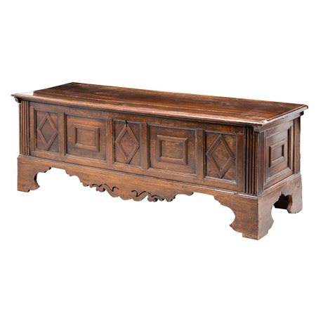 MANIFATTURA SICILIANA DELLA FINE DEL XVIII SECOLO, Cassapanca