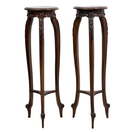 MANIFATTURA SICILIANA DEI PRIMI DEL '900, Coppia di cantoni