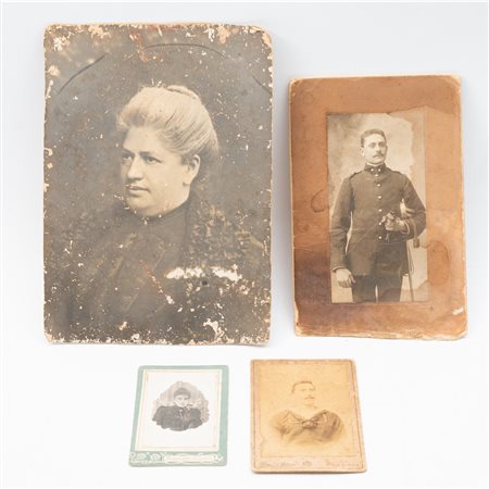 QUATTRO FOTOGRAFIE DELLA FINE DEL XIX SECOLO