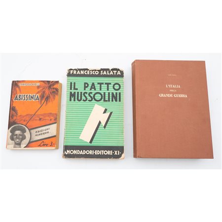 TRE VOLUMI DEI PRIMI DEL XX SECOLO DI ARGOMENTO STORICO