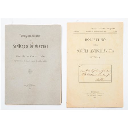 DUE OPUSCOLI PUBBLICATI A PALERMO A FINE XIX E INIZIO  ...