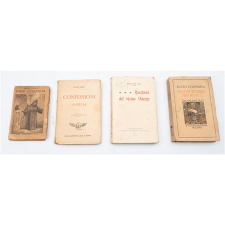 QUATTRO VOLUMI DI VARIA DEI PRIMI DEL ‘900