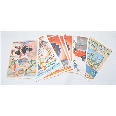 OTTO LOCANDINE PUBBLICITARIE DELLA LOTTERIA NAZIONALE