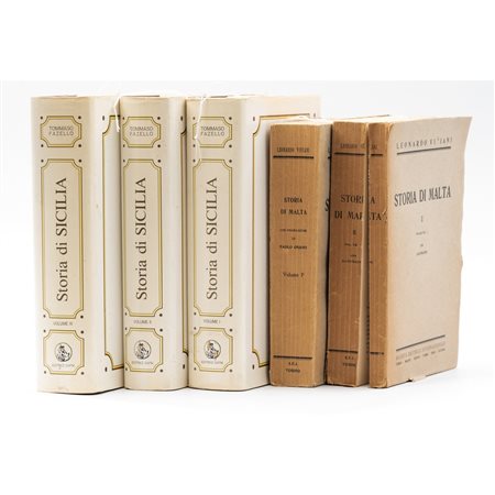 CINQUE VOLUMI DI STORIA DELLA SICILIA E MALTA