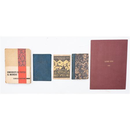 CINQUE VOLUMI DI VARIA DEL XIX E XX SECOLO
