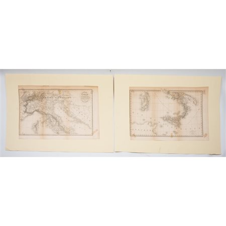 CINQUE CARTE E MAPPE GEOGRAFICHE DEL XIX SECOLO E DEI PRIMI ...