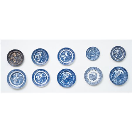 MANIFATTURA INGLESE DEI PRIMI DEL '900, Dieci piatti