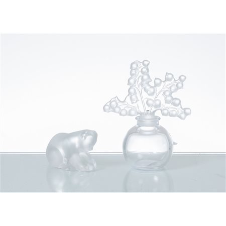 LALIQUE, Scultura e porta profumo