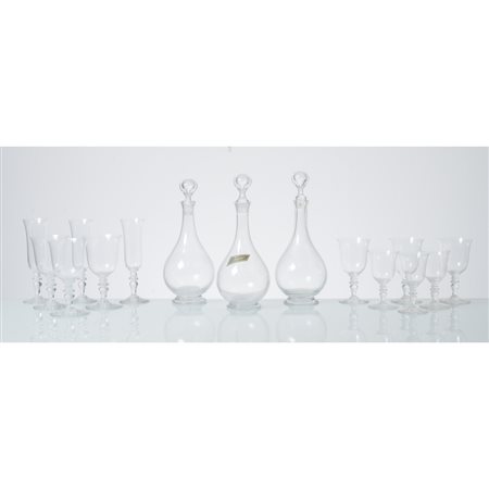 BACCARAT, Servizio di bicchieri in cristallo