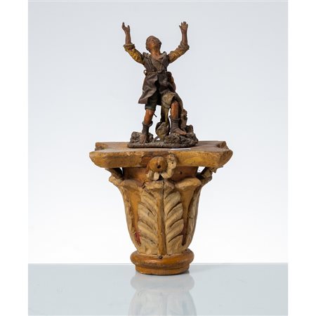 GIOVANNI MATERA (Attr.le), Scultura da presepe con mensola