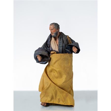 MANIFATTURA NAPOLETANA XVIII SECOLO, Personaggio da presepe