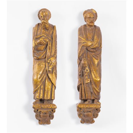 MANIFATTURA ITALIANA DEL XVIII SECOLO, Due sculture