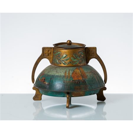 MANIFATTURA INGLESE DEL XX SECOLO, Scatola per biscotti