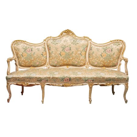 MANIFATTURA SICILIANA DELLA FINE DEL XIX SECOLO, Divano