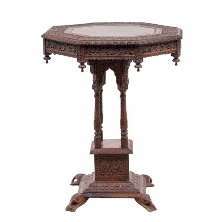 MANIFATTURA COLONIALE INDIANA DEL XIX SECOLO, Tavolino