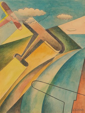 Giulio D'Anna (Villarosa 1908 - Messina 1978)  - Senza titolo