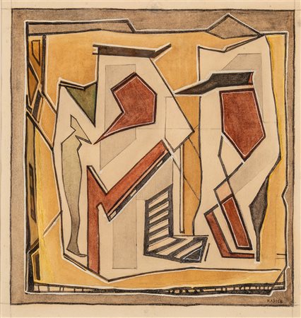 Mario Radice (Como 1898 - Milano 1987)  - Composizione Mos. Bin. 2, 1952-53