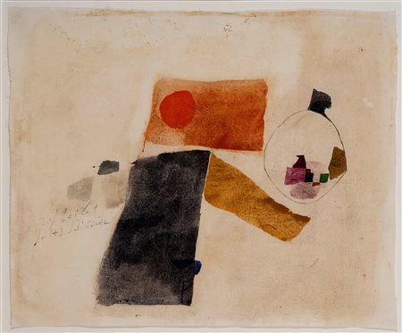 Julius Bissier (Friburgo 1893 - Ascona 1965)  - Il linguaggio della vita, 1961