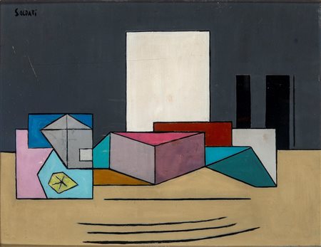 Atanasio Soldati (Parma 1896 - 1953)  - Composizione, 1936
