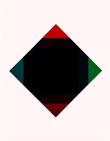 Max Bill (Winterthur 1908 - Berlino 1994)  - Zerstrahlung von dunkel blau, 1972-74