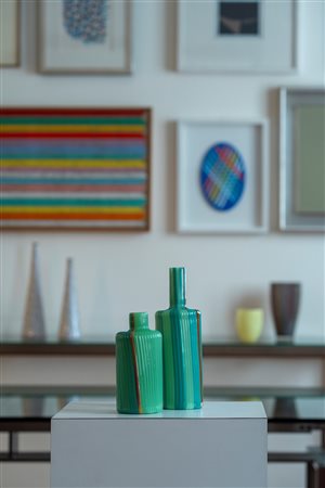 Coppia di bottiglie, 1970 circa