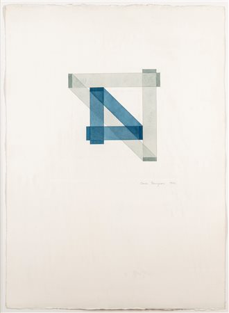 Carlo Nangeroni (New York  1922 - Calice Ligure 2018)  - Senza titolo, 1974