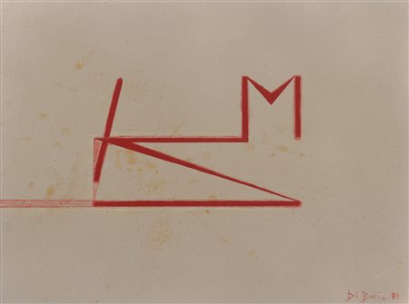 Mario Di Bello (XX sec.)  - Senza titolo, 1981