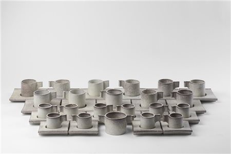 Alessio Tasca Lotto composto da undici tazze con dodici piattini, dieci tazzine