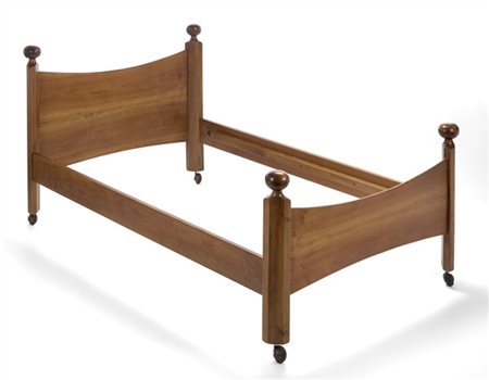 Luigi Caccia Dominioni Letto modello "Chesa Laria". Produzione Azucena, Milano,