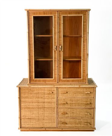 Vivai del Sud (Attribuito)
Mobile a due ripiani in bambù e incannucciato. Parte